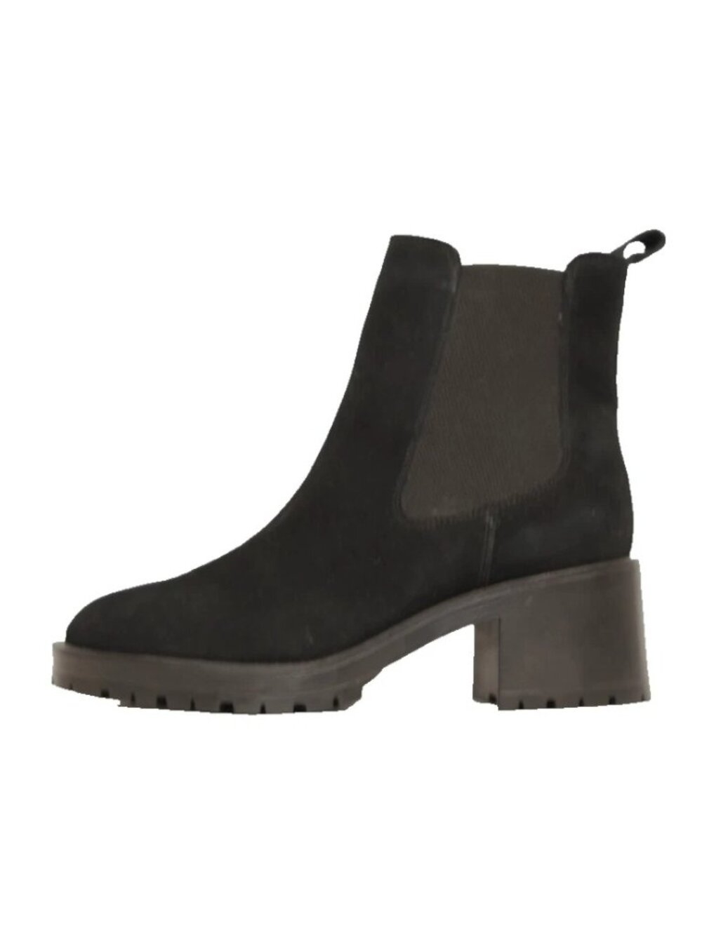 New! LA CANADIENNE Wave Suede Boot Black Size 10 M Cassie DD550